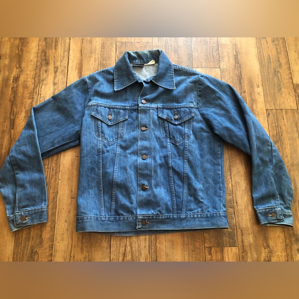 Sears Blue Denim Shirt Jacket